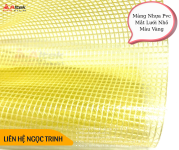 Màng Nhựa Pvc Mắt Lưới Nhỏ Màu Vàng.png